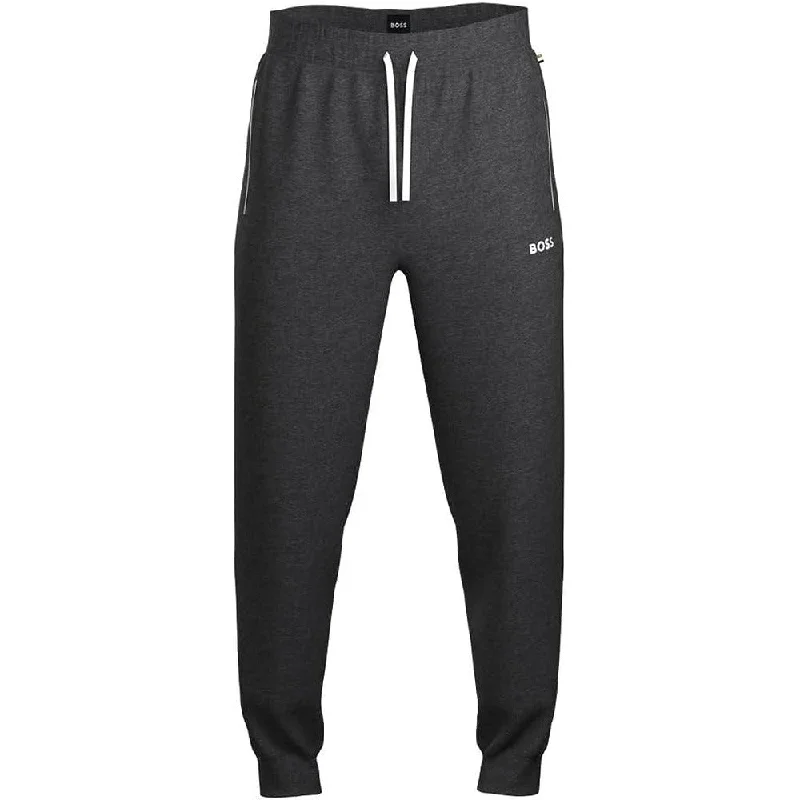 HUGO BOSS Men Mix&Match Lounge Jogger Drawstrings Cotton Pants Asphault Grey