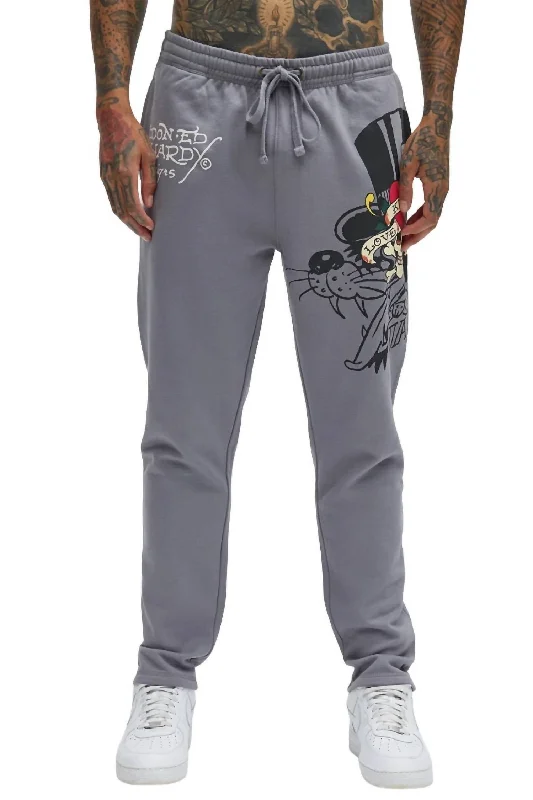 Lsk Love Skull Kills Sweatpant In Light Gray