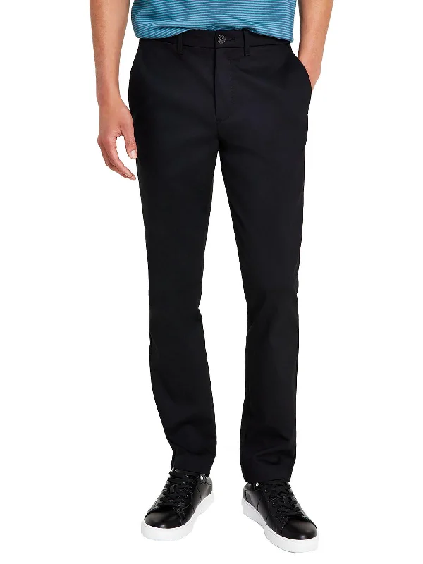 Mens Wrinkle Resistant Stretch Chino Pants