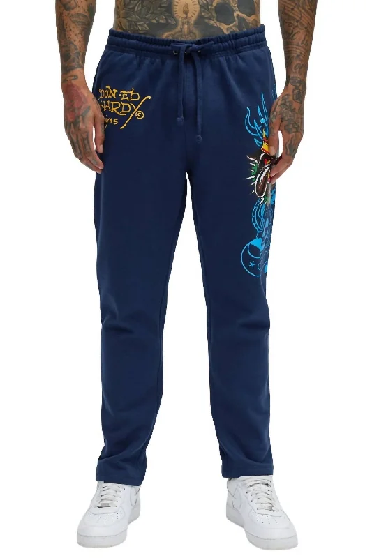 Panther Bulldog Sweatpant In Midnight